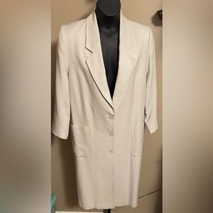 Stunning JH Collections Women’s Pure Wool Vintage Dress/Trench Coat